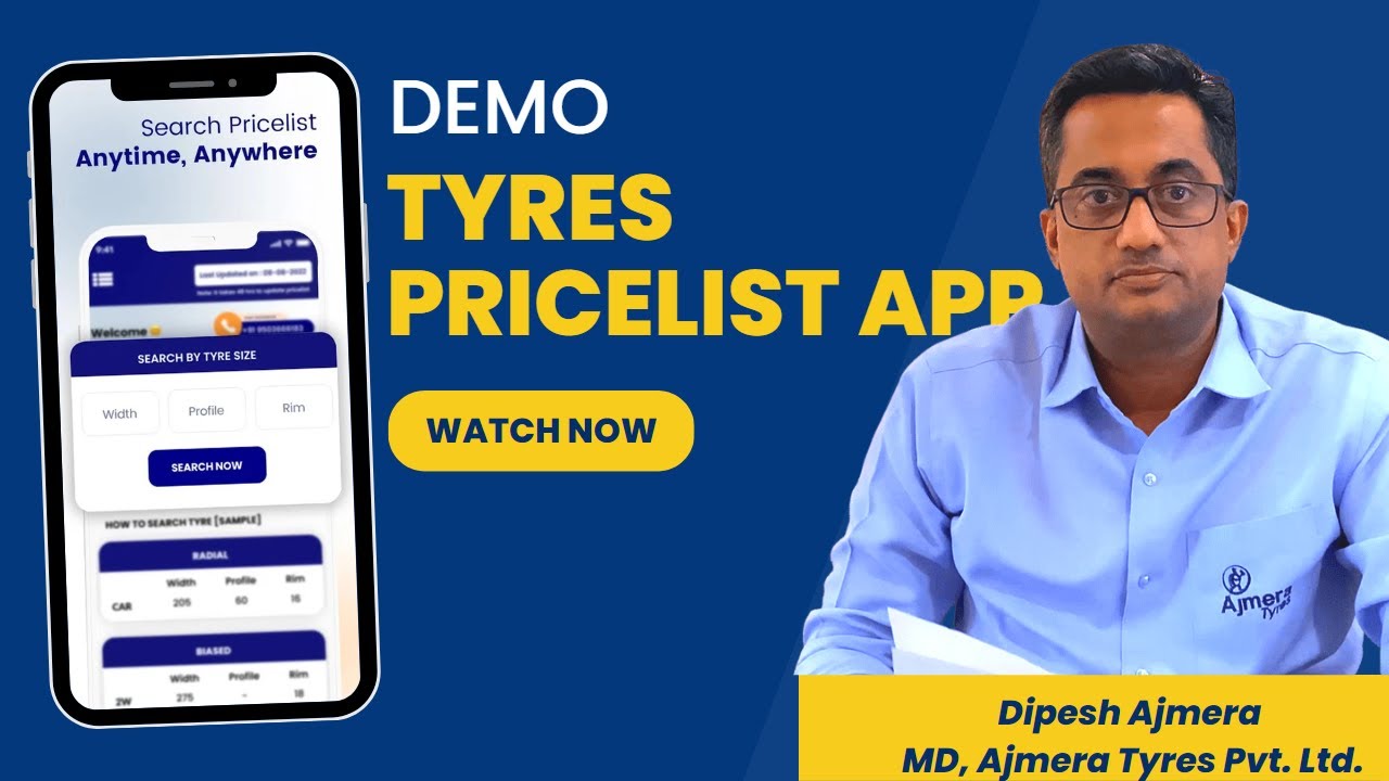 Tyres Pricelist App: The Ultimate Tool for Tyre Dealers - Watch the Demo Video