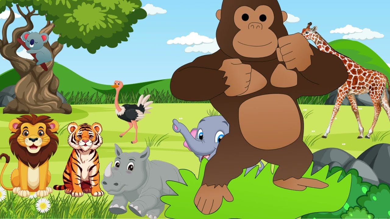 KINDERLIEDER-MIX: Lied der wilden Tiere - Kinderkinderreime - Deutsches Kinderlied