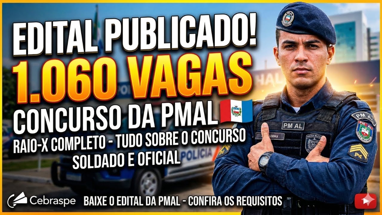 RAIO-X PM AL 2026: Edital Aberto