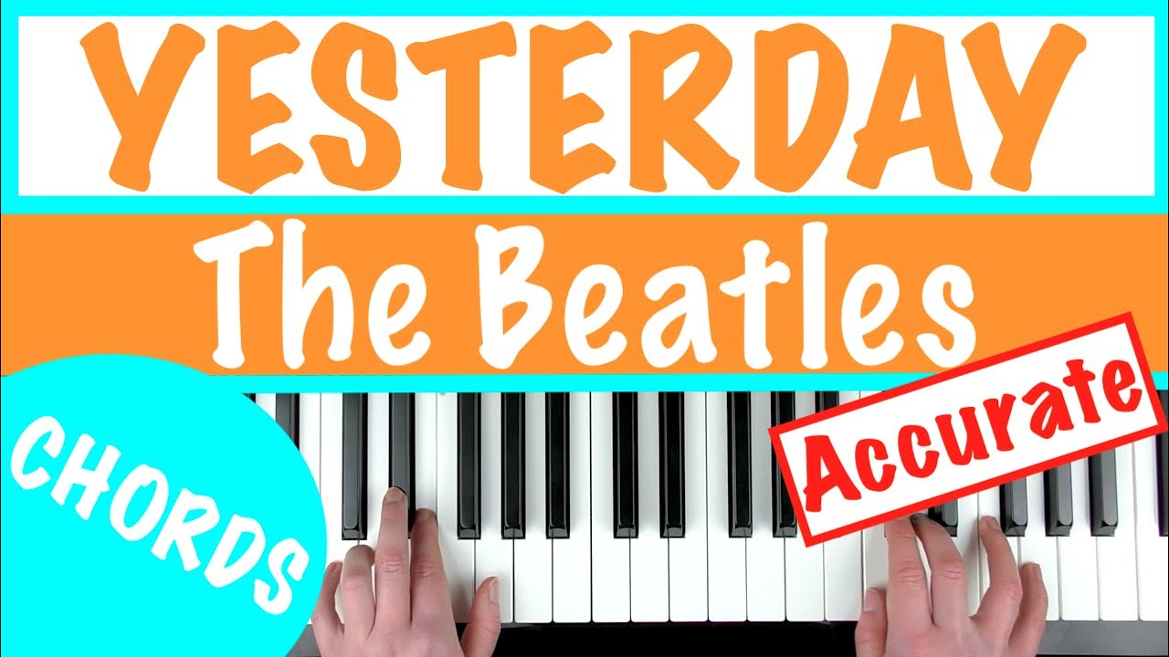 ВЧЕРА - Урок игры на фортепиано The Beatles [аккорды]