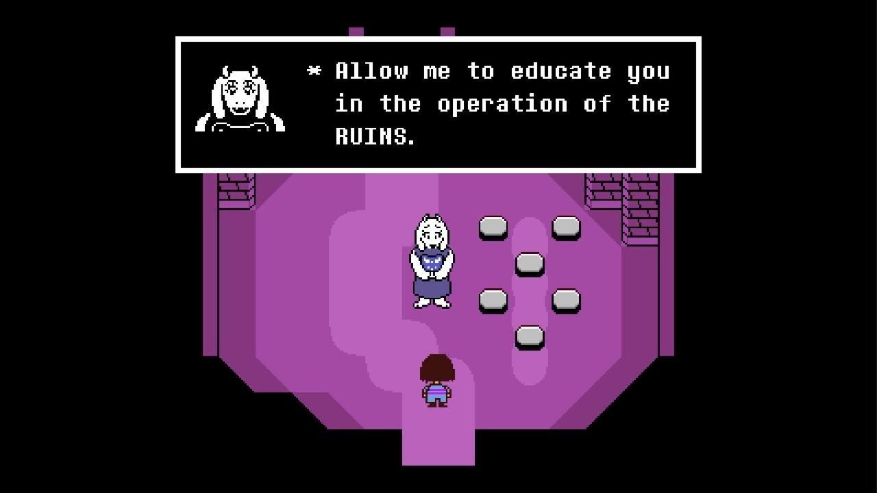 First time playing undertale