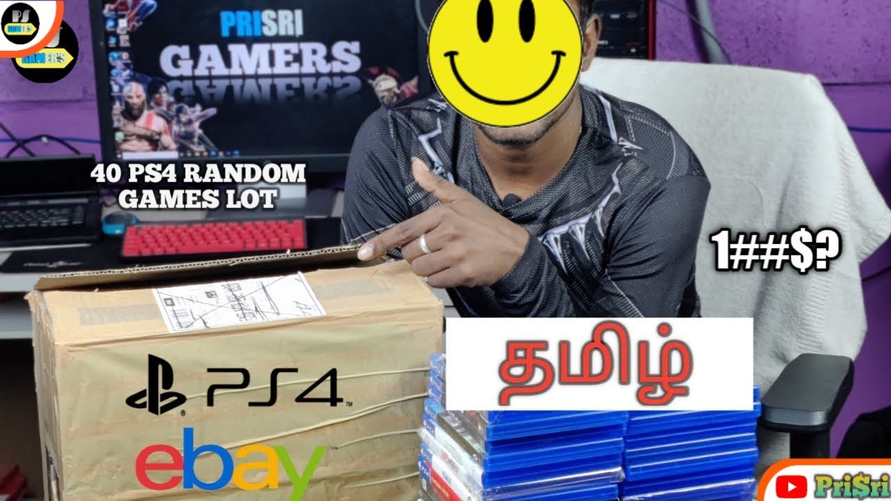 40 Random PS4 Games From eBay in Tamil | Ebay Unboxing | PrisriGamers | July 2021