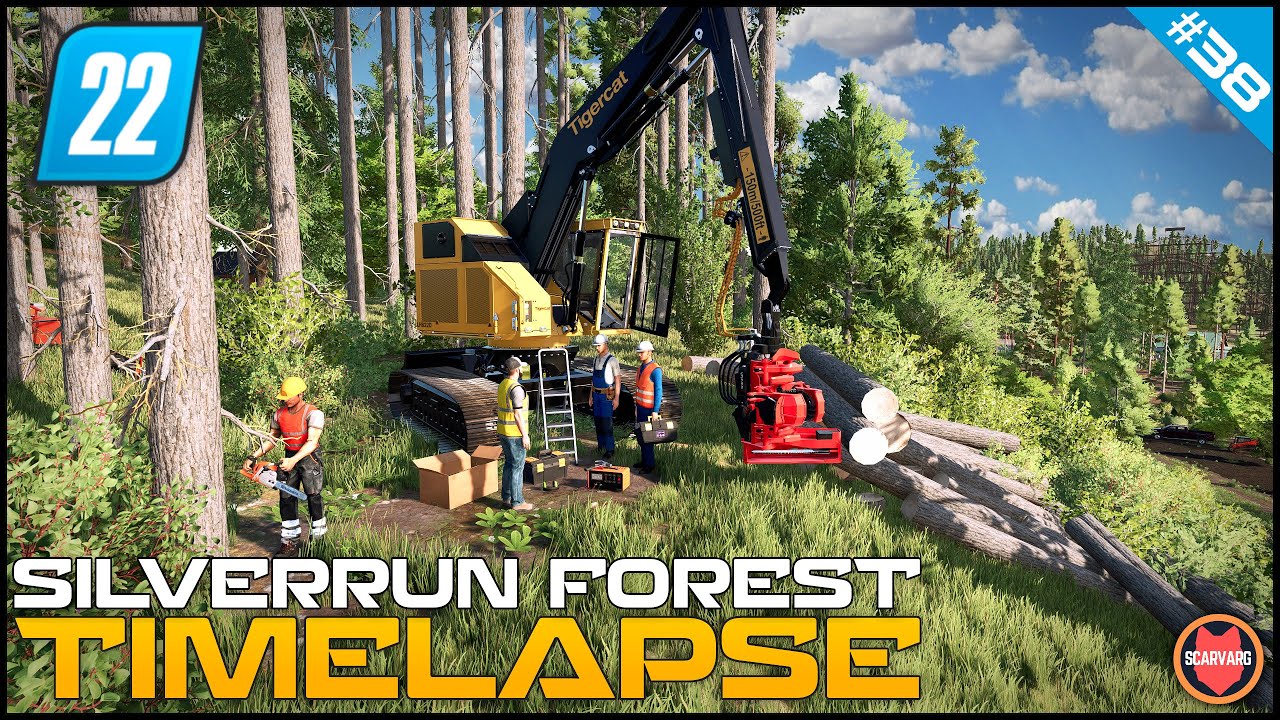 🇺🇸 Small Breakdown On A Steep Hill - Survival Logging Series ⭐ FS22 Silverrun Forest Timelapse
