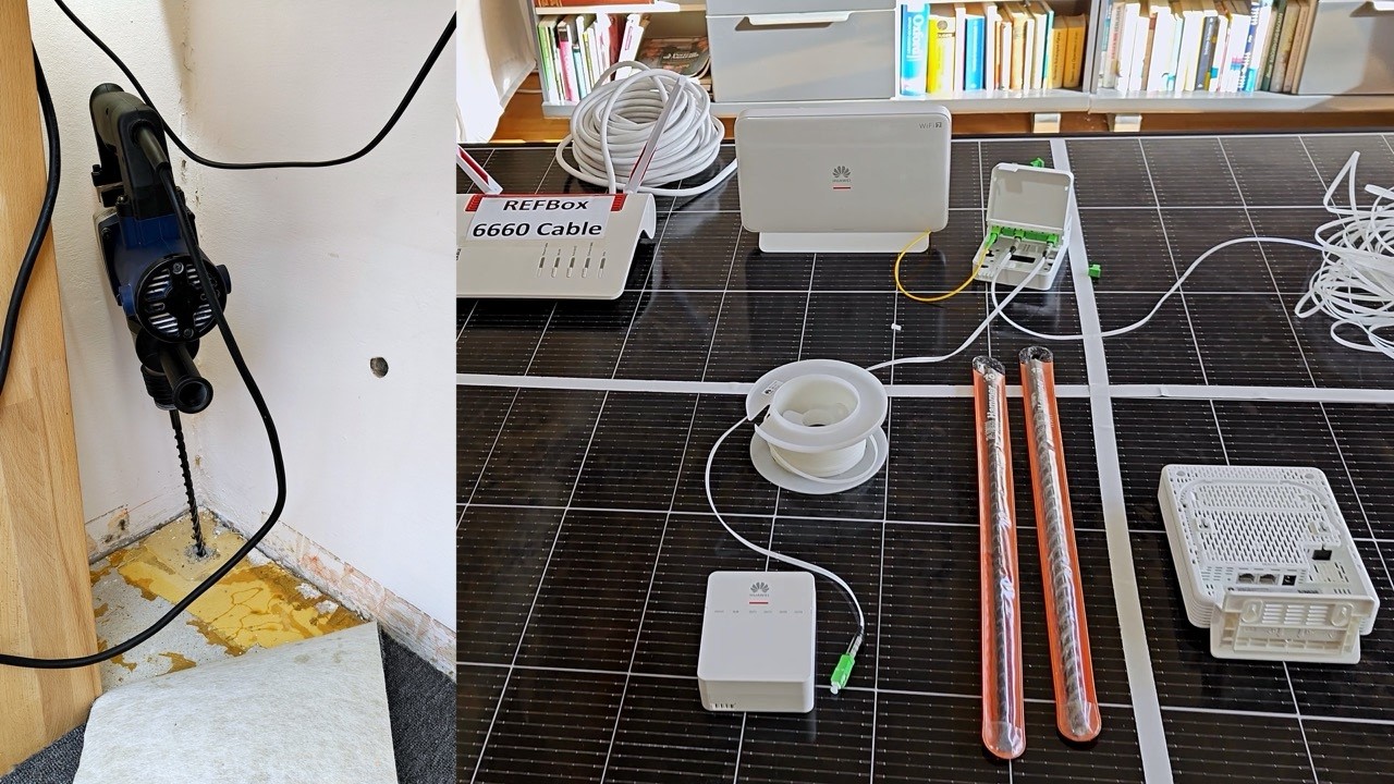 Glasfaser DIY: Bohrst Du noch? Oder Klebst Du schon?