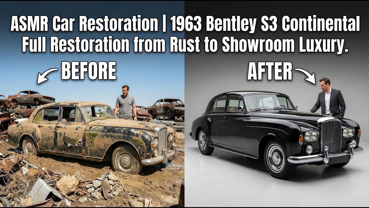ASMR Car Restoration | 1963 Bentley S3 Continental: From Corrosion to Elegance