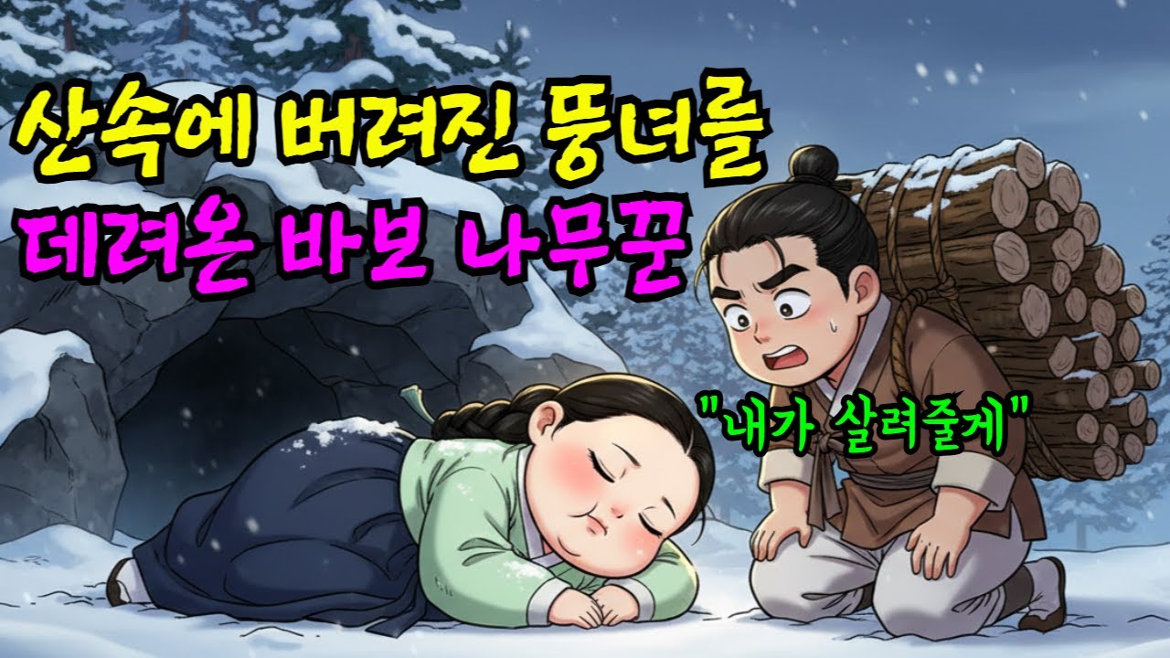 산속에 버려진 뚱뚱한 여자를 데려온 바보 나무꾼 I야담I옛날이야기I오디오북I전설I민담I사연I