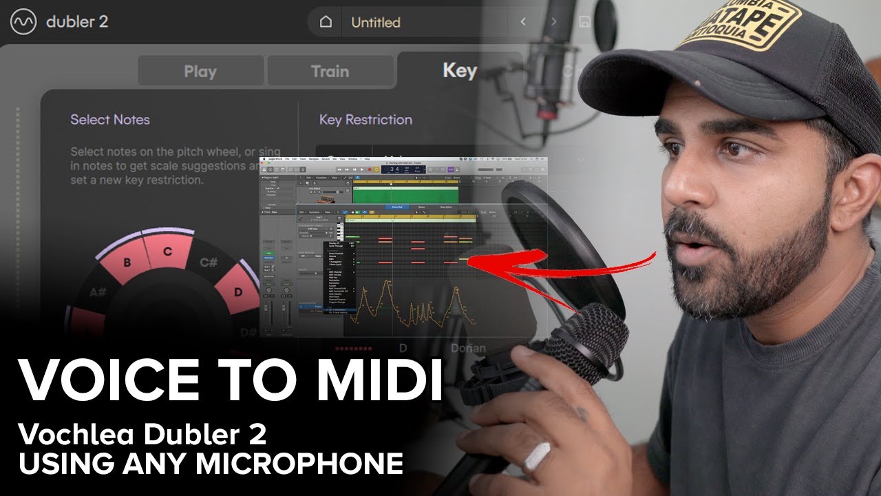 Convert VOICE to MIDI - Reggaeton Beat using Dubler 2