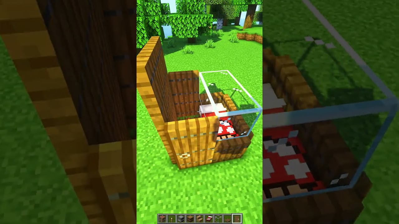 Minecraft Tiny House😱 #shorts #minecraft