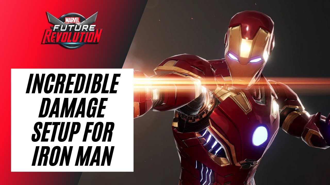 MARVEL FUTURE REVOLUTION | INCREDIBLE DAMAGE SETUP! | IRON MAN BUILD GUIDE