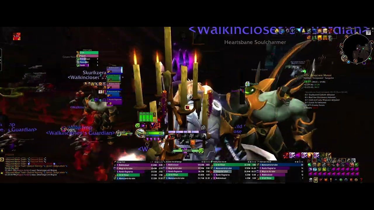 Dragonflight 10.2 - Mythic +25 Fortified Waycrest Manor - Demonology Warlock POV
