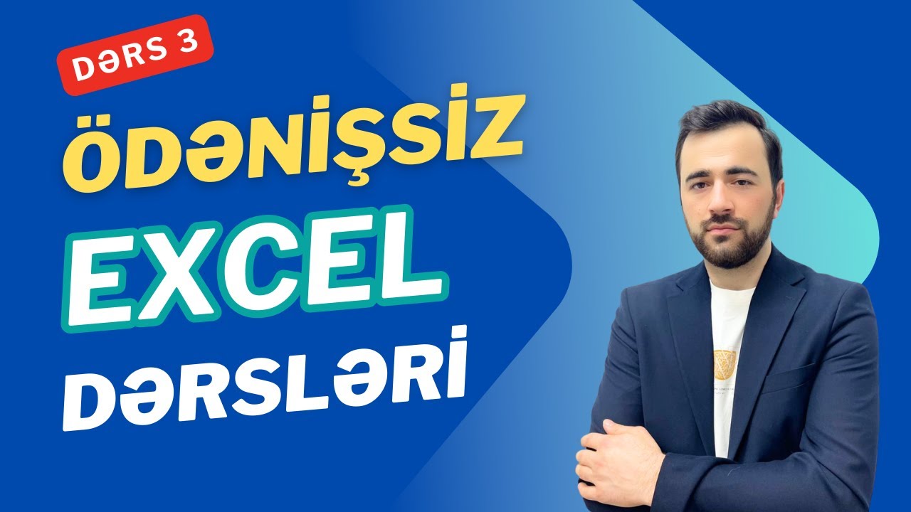 Excel Xana və Sütunların gizlədilməsi - 3 cü dərs