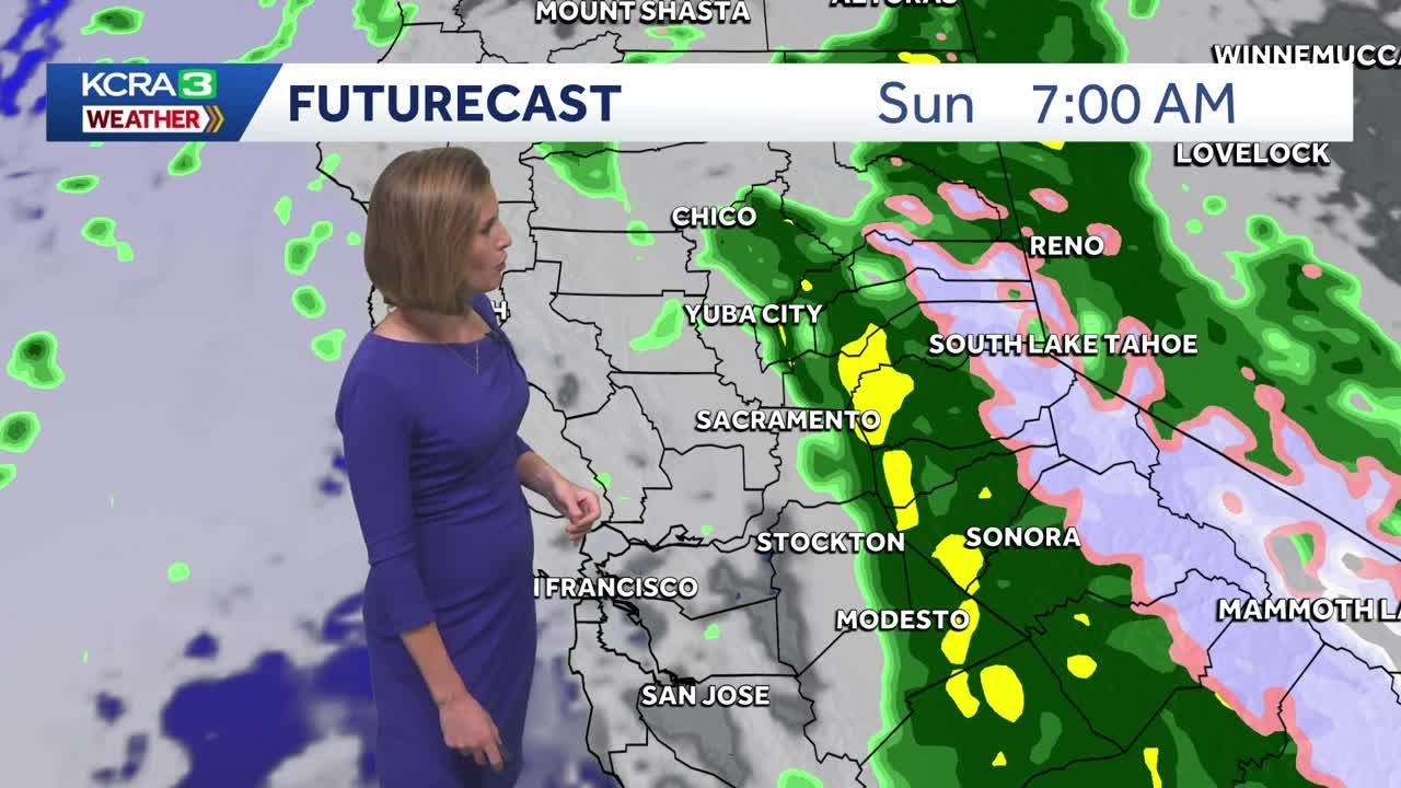Northern California rain and snow forecast: Tracking 2 systems Saturday night through Monday