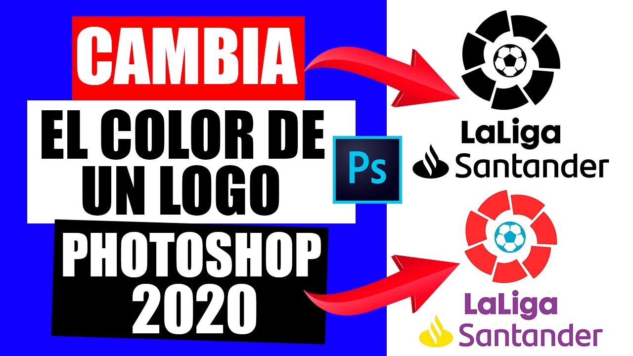 Como CAMBIAR el COLOR de un LOGO en PHOTOSHOP 2020