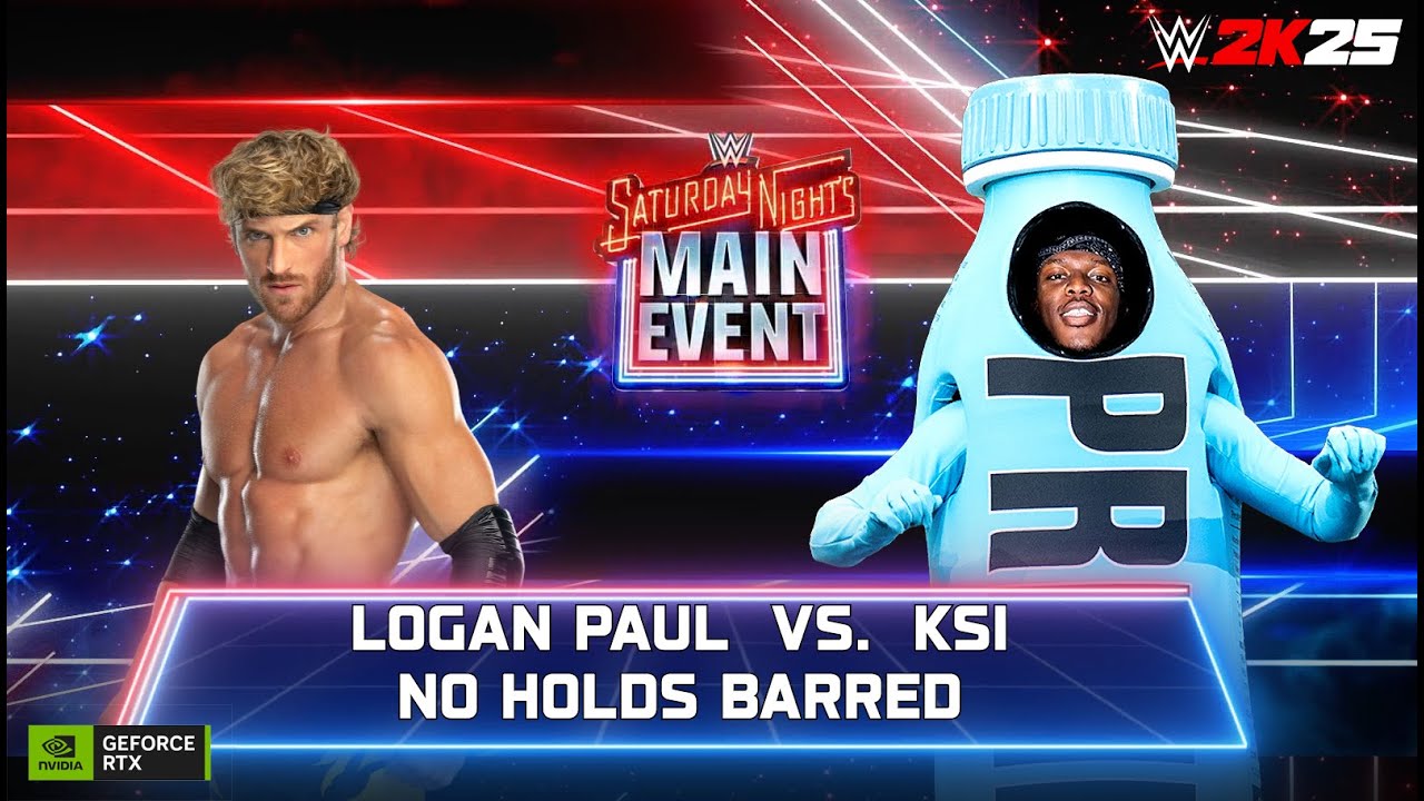 WWE 2K25 PC Gameplay: Logan Paul vs KSI | No Holds Barred