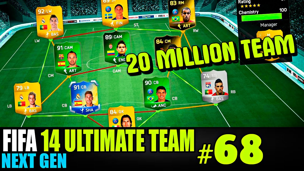 FIFA 14 NEXT GEN | ULTIMATE TEAM | #68 [ 20 MILLION TEAM ! ]