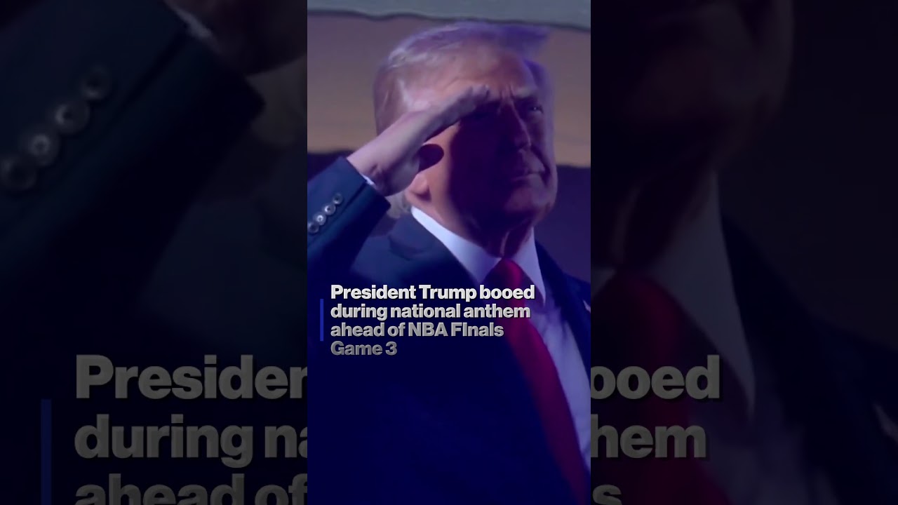 President Trump was booed during the national anthem when shown on the jumbotron #shorts