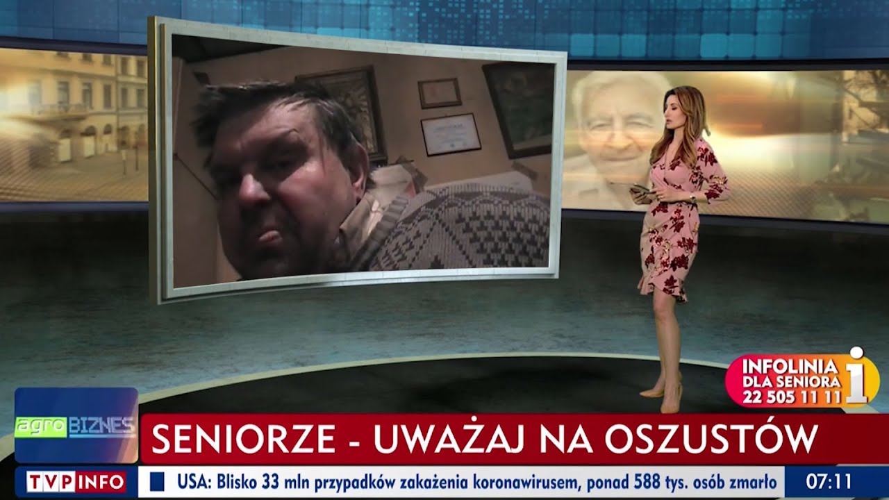 Poradnik dla seniora - o oszustwach na starszych osobach Krzysztof Kononowicz / tvp / info