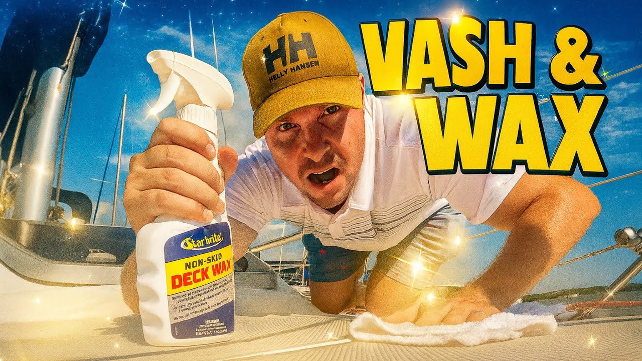 How to Wash & Wax a Non-Skid Boat Deck | Star brite Non-Skid Wash & Deck Wax Tutorial (Catalina 310)