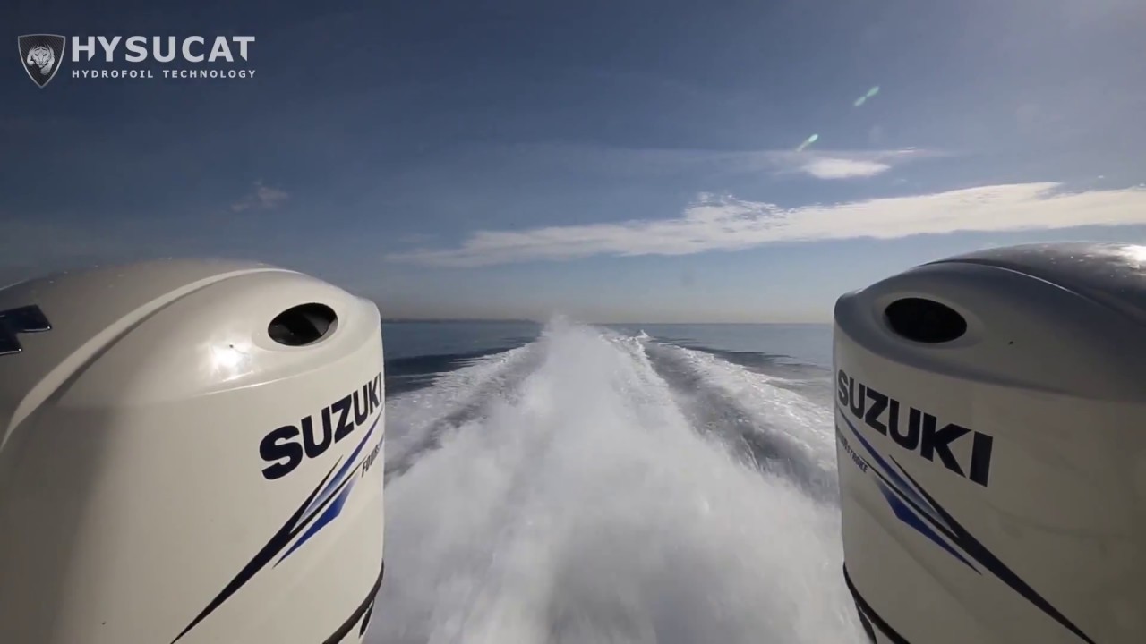 Hysucat 25 Center Console Sport Fisher Boat - Sea trial