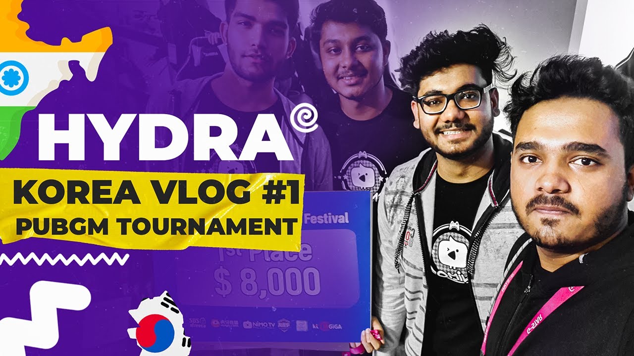 [VLOG #1] H¥DRA CLAN IN SOUTH KOREA 🤯| 1st PLACE  IN ASIAN INFLUENCER FESTIVAL PUBG MOBILE! 🤩