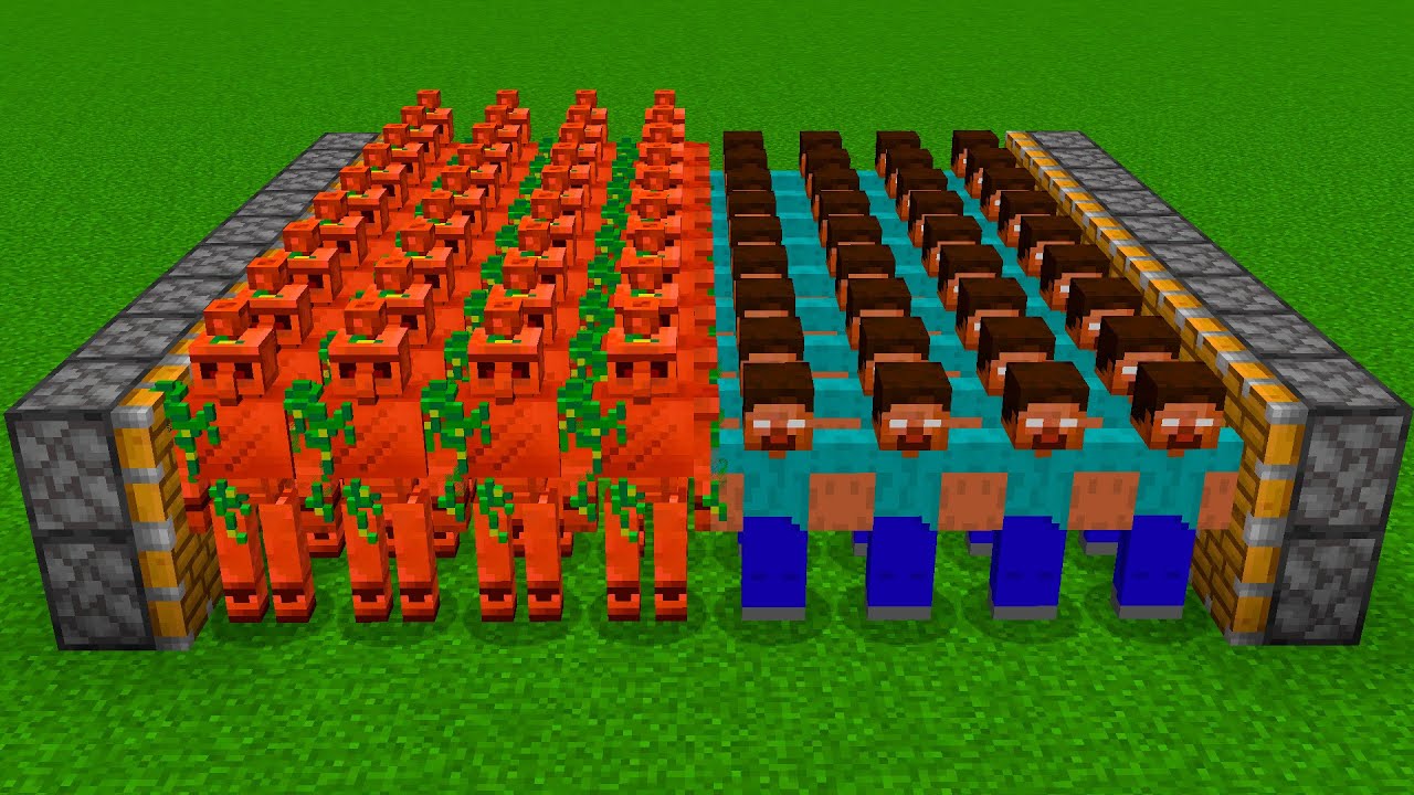 Herobrin + New Copper Golem Combined in Minecraft = ???