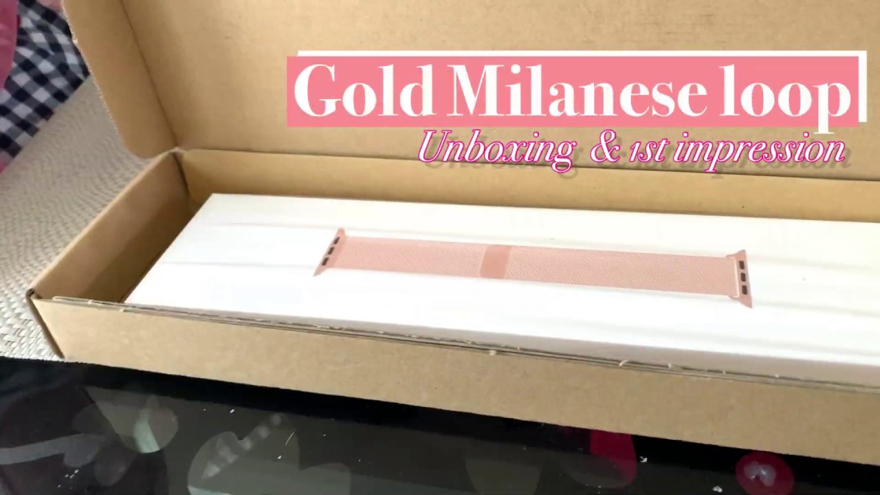 40mm GOLD Milanese band unboxing! Does it fit small wrists and Rose gold Apple Watch ⌚️??