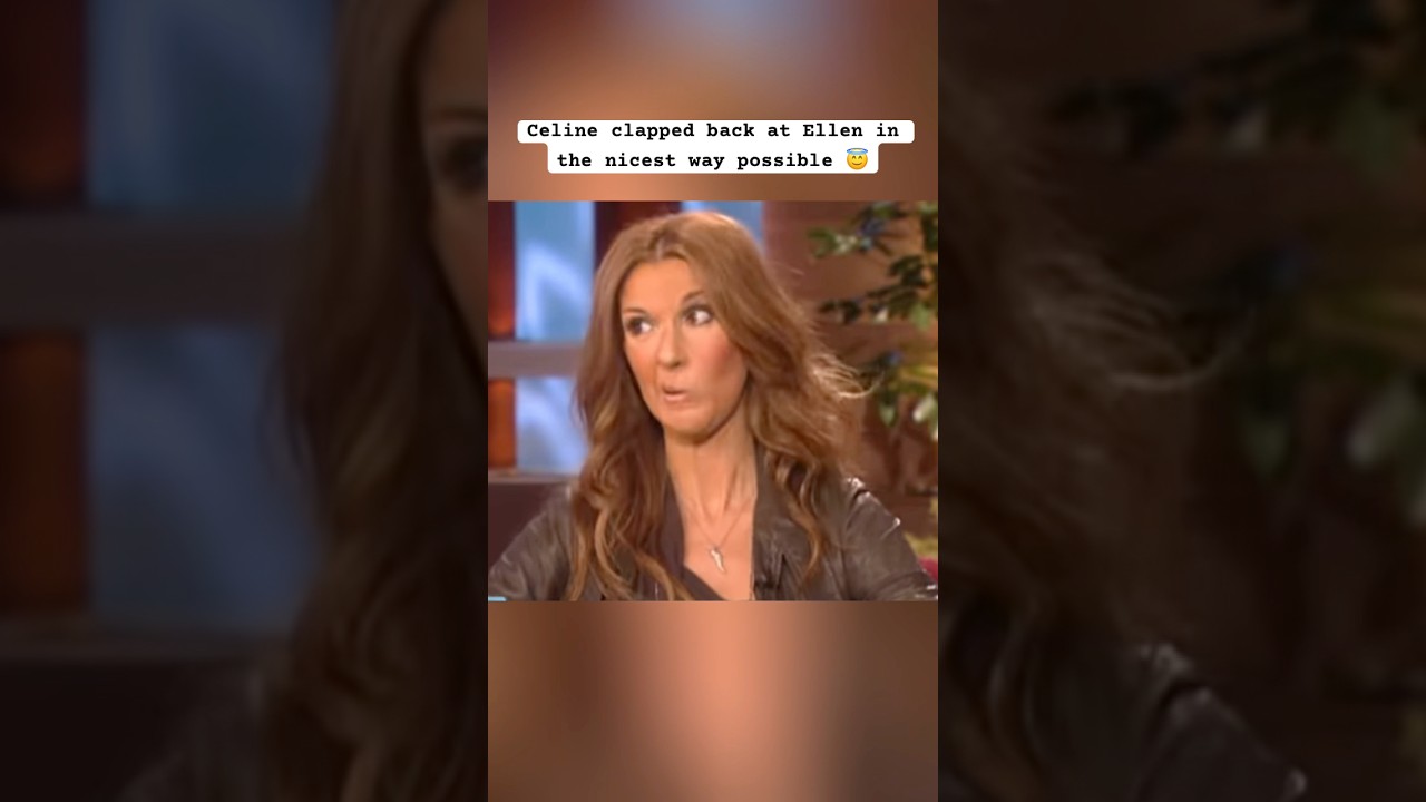 Селин Дион вежливо отвечает на грубые замечания Эллен #celine #celinedion #ellen