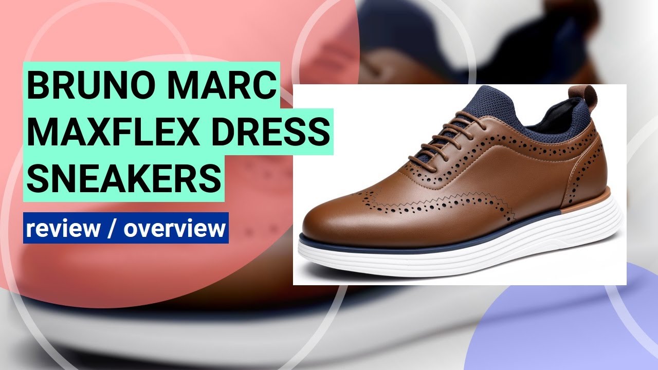 Review: Bruno Marc Men's MaxFlex Wingtip Brogue Dress Sneakers