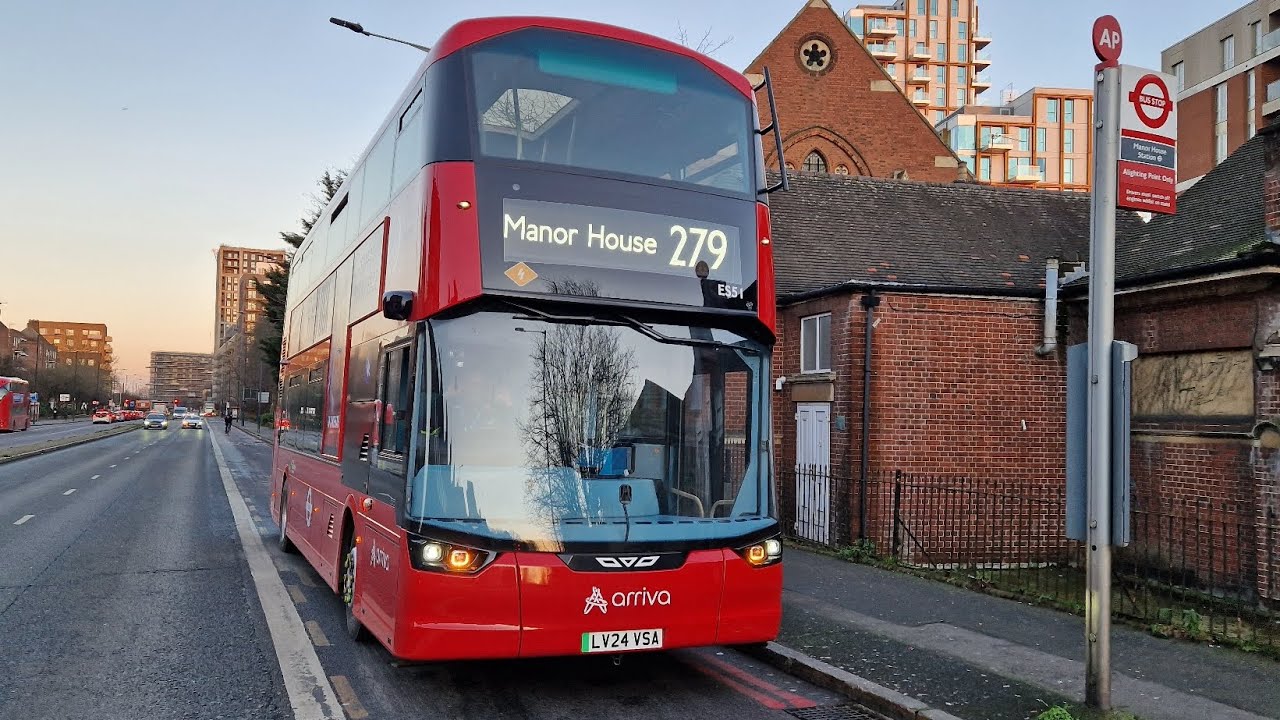 FULL  ELECTROLINER JOURNEY | ⚡️LONDON BUS 279 MANOR HOUSE - WALTHAM CROSS (LV24VSA) ES51