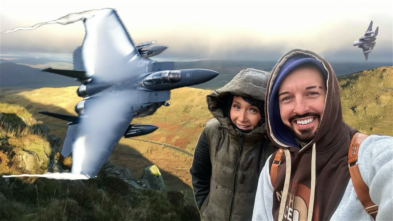 The Mach Loop, Wales. LOW LEVEL FLYING jets & planes!