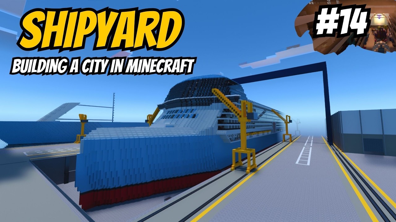 Строительство города в Minecraft #14 Верфь