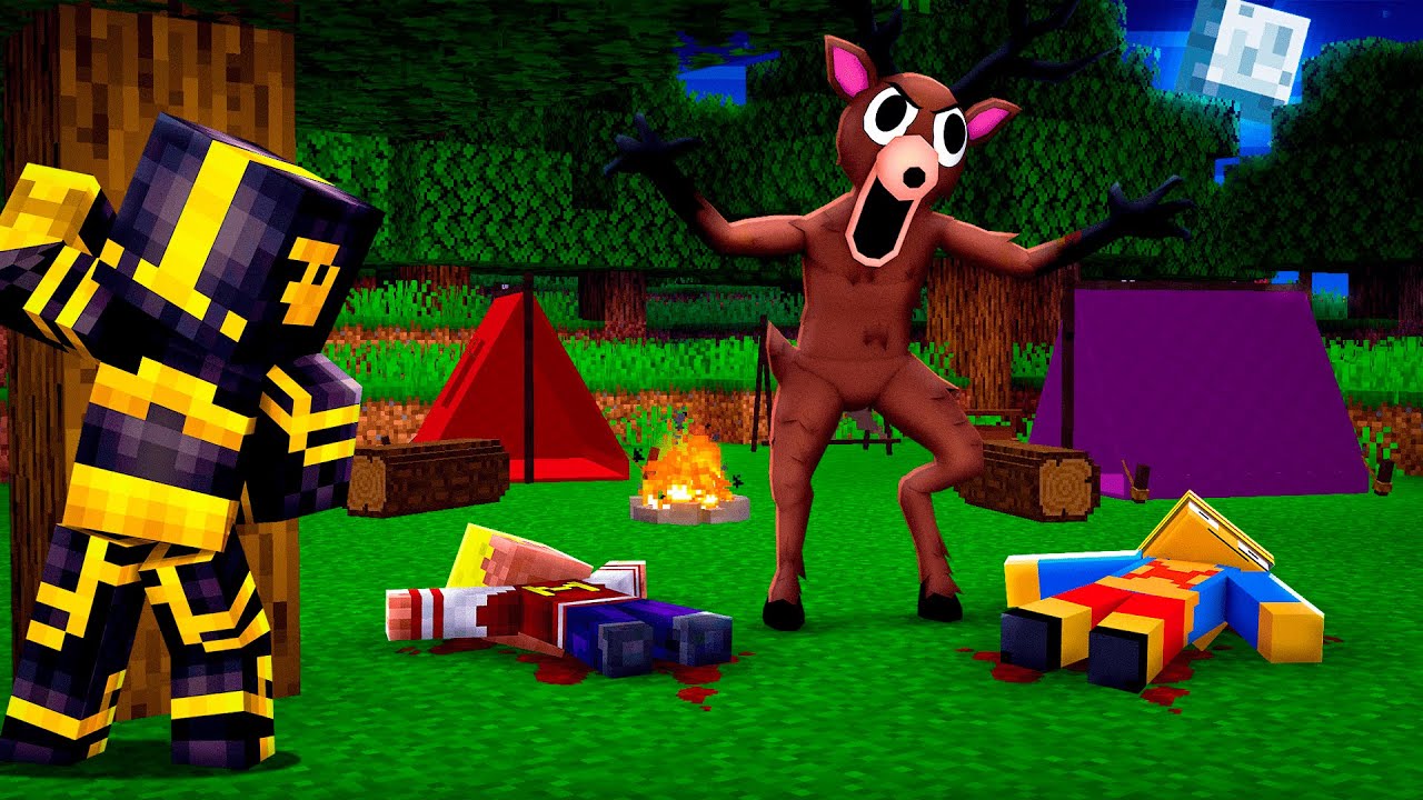 ESPÍO AL CIERVO DE 99 NOCHES EN EL BOSQUE EN MINECRAFT 😱