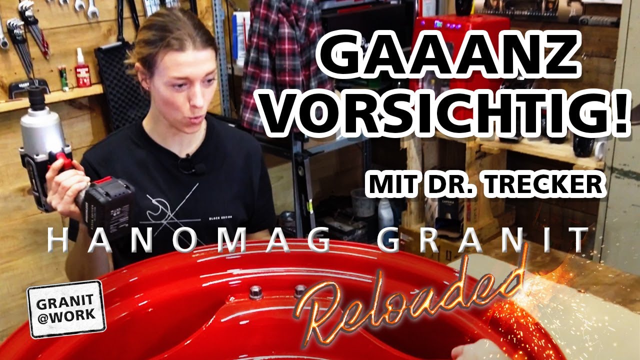 Traktor-Reifen auf frisch lackierte Felgen aufziehen! / Hanomag Granit Reloaded 21