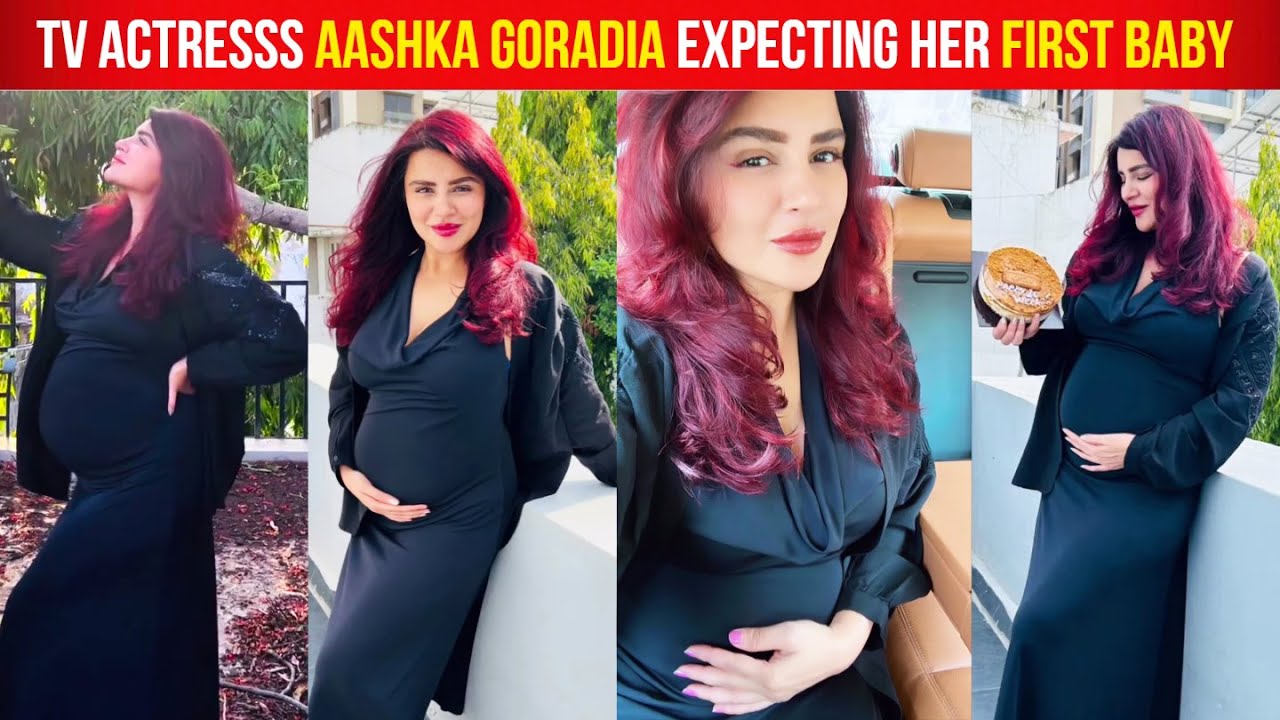Naagin Actress Aashka Goradia Flaunting Her Huge Baby Bump In Her Maternity Photoshoot