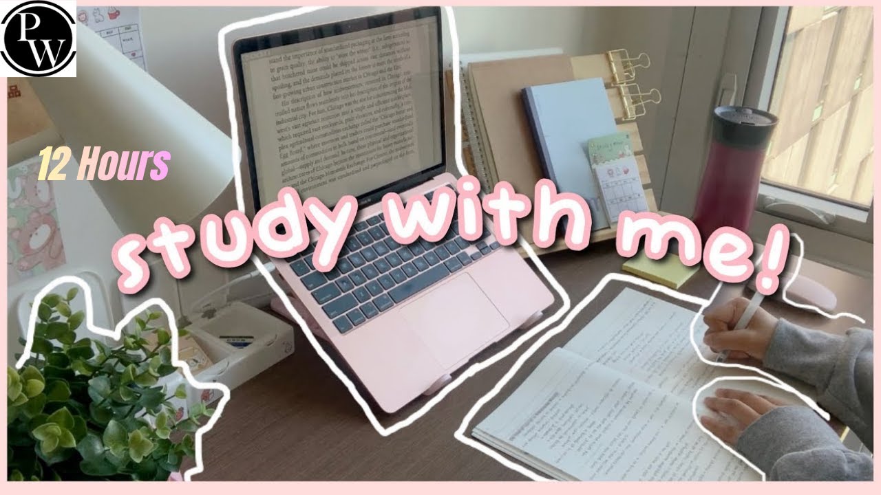 📚 Study with me live Pomodoro 🎥 12 Hours | NEET 2026 👨‍⚕️| JEE 2025 🕵️‍♂️| UPSC Aspirants | AIIMS#pw