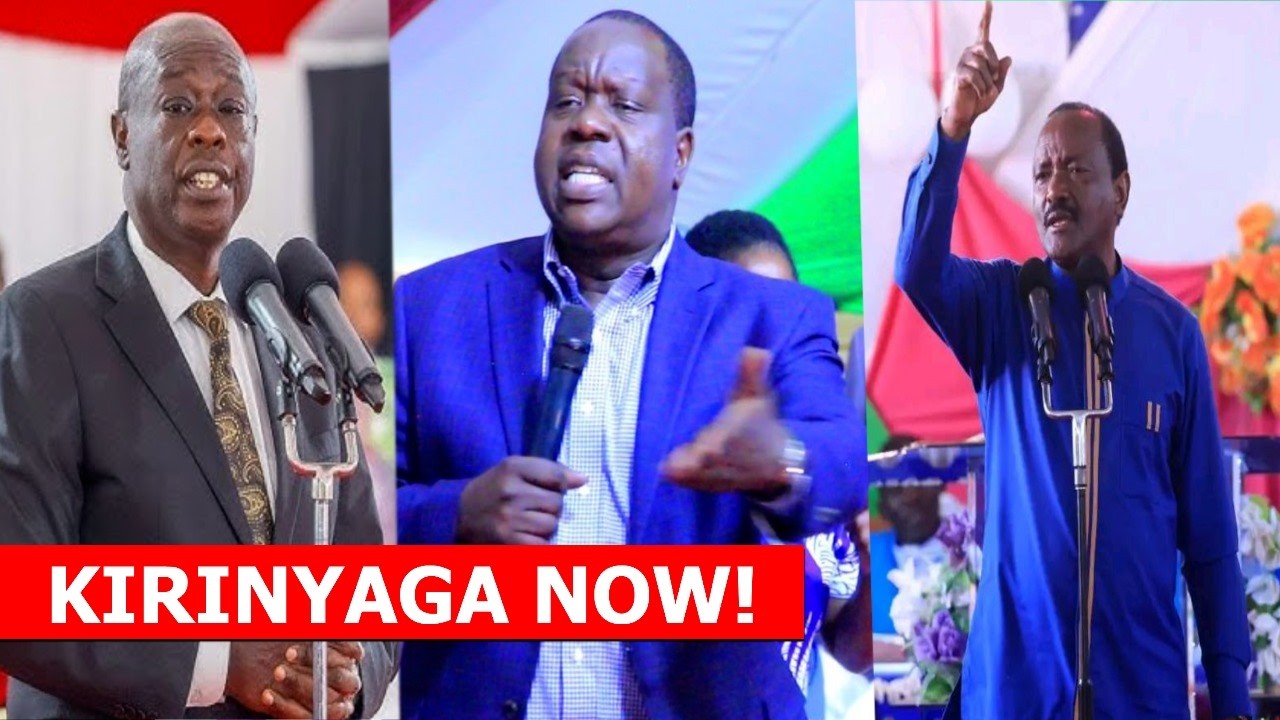 LIVE: Gachagua, Kalonzo, all United opposition in Kirinyaga attending burial of Sen. Daniel Karaba!