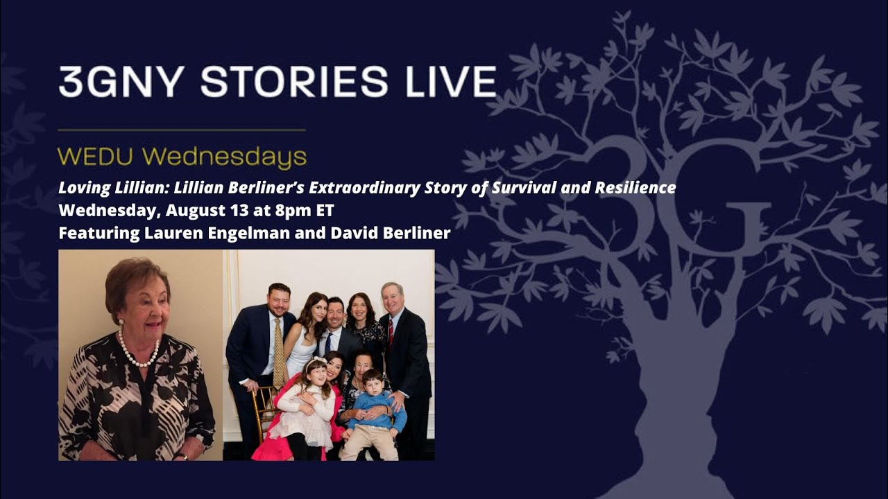 3GNY Stories Live: WEDU Wednesday Featuring Lauren Engelman and David Berliner