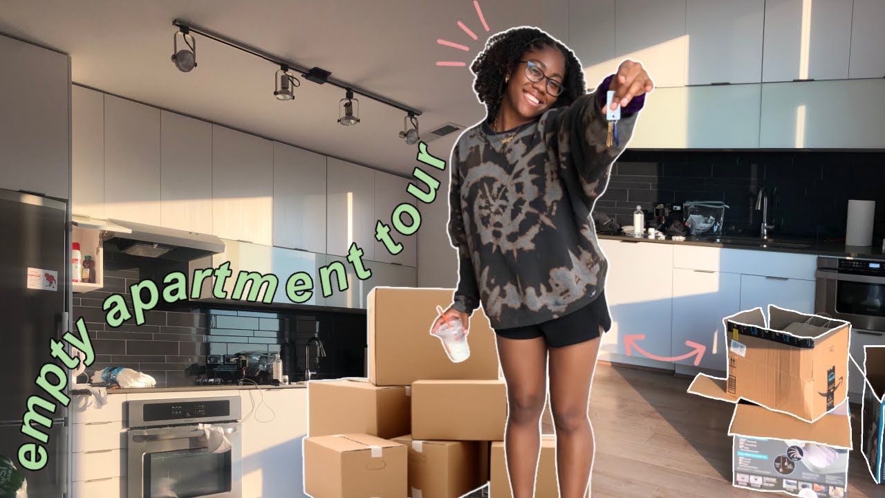 vlog | My empty apartment tour (I'm moving out at 18!)