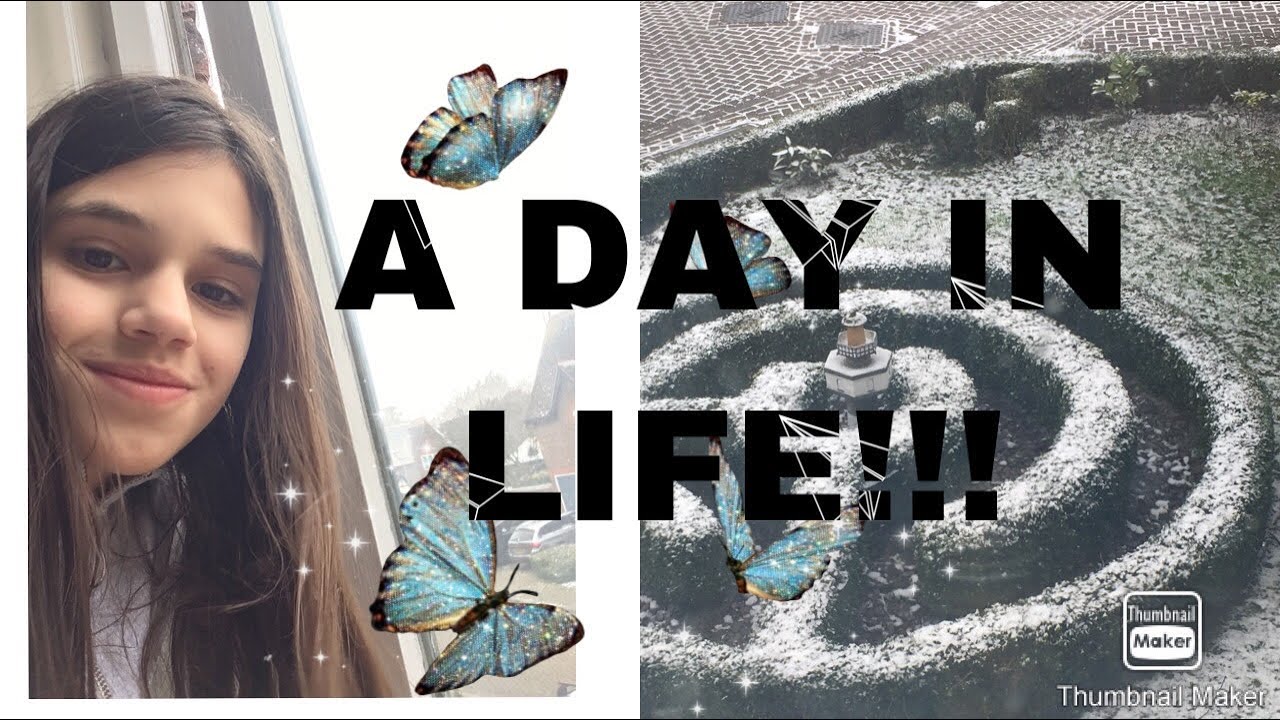 A day of my LIFE of school *snowing* (first ever video)