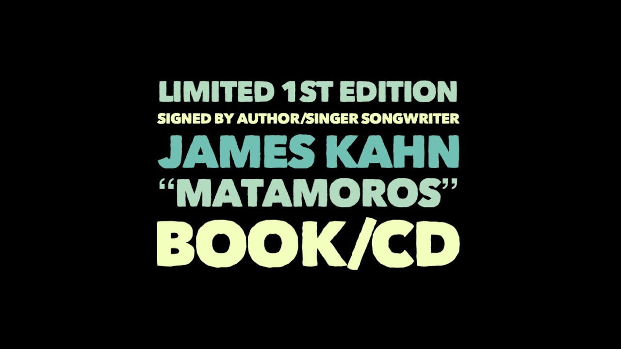 LIMITED OFFER: 1st Edition Ltd Ed  Signed Book & CD by James Kahn!