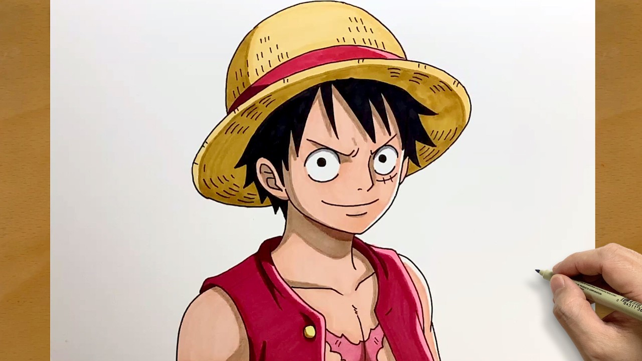 How to Draw Luffy Step by Step | Easy One Piece Drawing