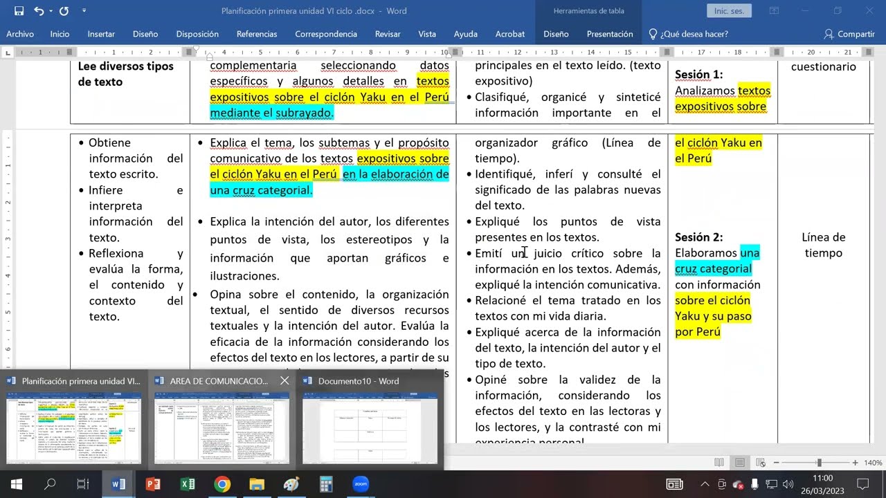 Precisando desempeños en el área de Comunicación