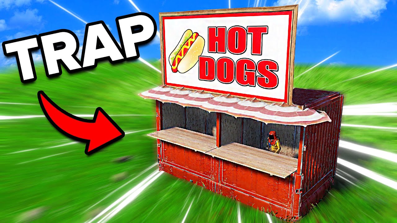 I Built a FAKE Hot Dog Stand TRAP BASE in Rust...