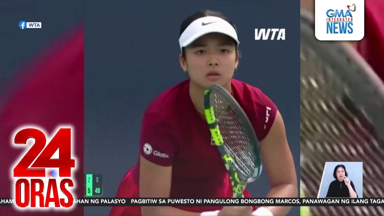 Alex Eala, tinalo ang world no.5 sa MiamI Open; pasok na sa final 16 | 24 Oras