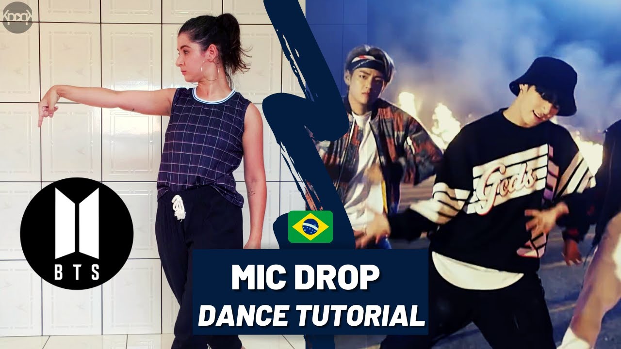 Aprenda a dançar o refrão de MIC DROP do BTS 2x mais rápido | DANCE TUTORIAL EM PT | MIRROED | KPOPK
