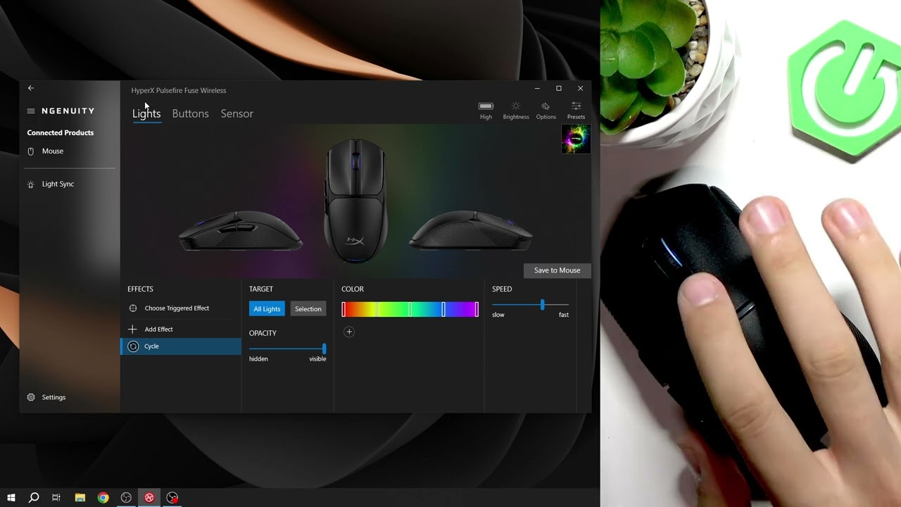 HyperX Pulsefire Fuse &ndash; How to Fix Settings Not Changing on Mouse