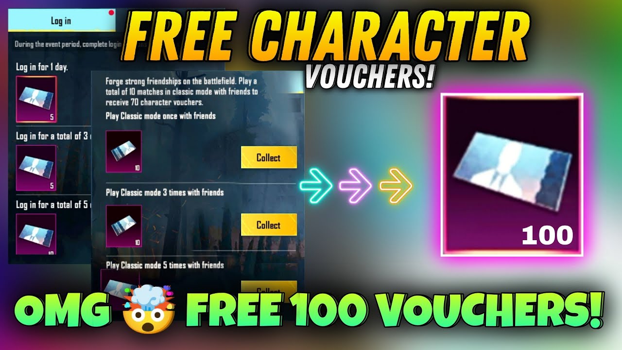 Wow Free 100 Character Vouchers Event || Ab To Free Character Mil Hi Jayega?