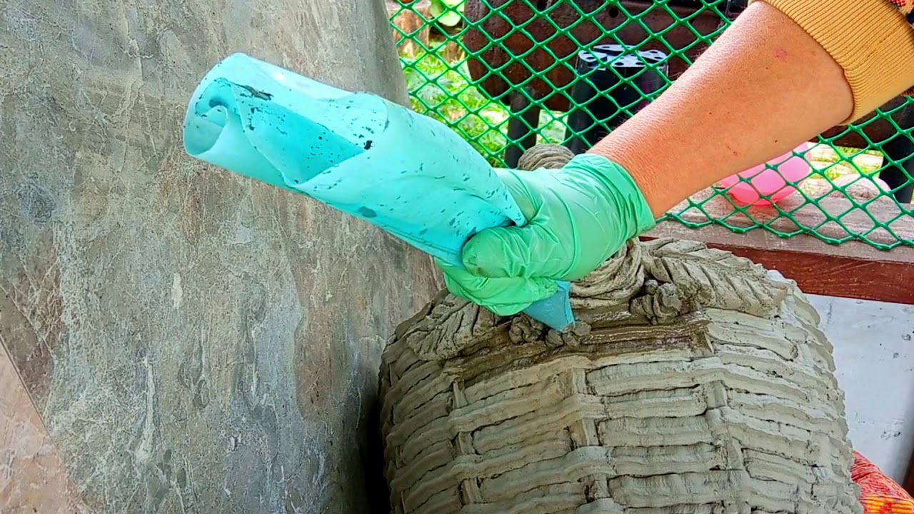 КорЗина из Ведра и Цемента  Что Можно Сделать из Старых Ведер