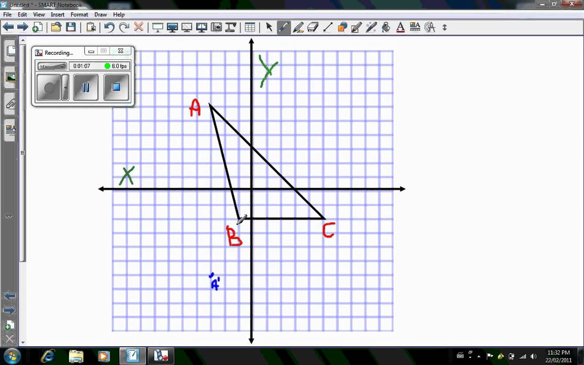 Reflect over x axis