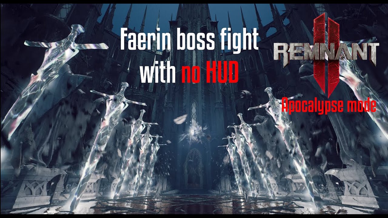 Faerin Boss Fight with No HUD Apocalypse mode l Remnant 2